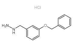 (3-(Benzyloxy)benzyl)hydrazine hydrochloride structure