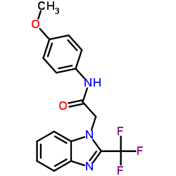 N-(4-Methoxyphenyl)-2-[2-(trifluoromethyl)-1H-benzimidazol-1-yl]acetamide图片