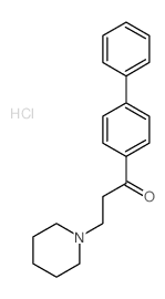 1-(4-phenylphenyl)-3-(1-piperidyl)propan-1-one structure