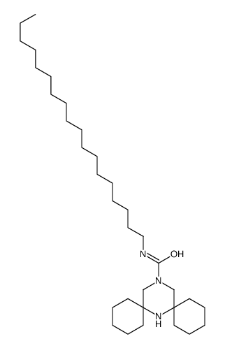 N-octadecyl-7,15-diazadispiro[5.1.58.36]hexadecane-15-carboxamide结构式