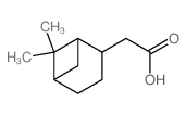 2-Norpinaneacetic acid, 6,6-dimethyl- Structure