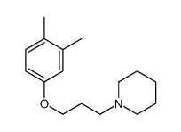 1-[3-(3,4-dimethylphenoxy)propyl]piperidine结构式