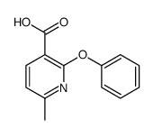 6-methyl-2-phenoxypyridine-3-carboxylic acid结构式