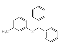 Benzene,1-[(diphenylmethyl)thio]-3-methyl-结构式