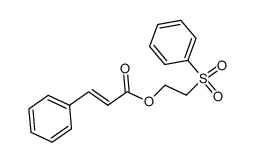 2-(phenylsulfonyl)ethyl (E)-3-phenyl-2-propenoate Structure