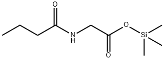 N-(1-Oxobutyl)glycine trimethylsilyl ester结构式