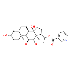 20-(3-Pyridylcarbonyloxy)-5α-pregnane-3β,11α,12β,14β-tetrol picture