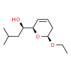 2H-Pyran-2-methanol,6-ethoxy-5,6-dihydro-alpha-(2-methylpropyl)-,(alphaR,2R,6S)-(9CI) Structure