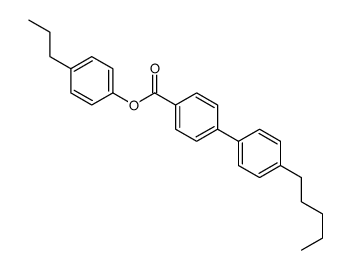 (4-propylphenyl) 4-(4-pentylphenyl)benzoate结构式