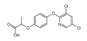 2-[4-(3,5-dichloropyridin-2-yl)oxyphenoxy]propanoic acid结构式