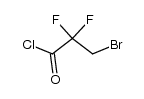 3-bromo-2,2-difluoropropanoyl chloride结构式