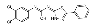 1-(3,4-dichlorophenyl)-3-(5-phenyl-1,3,4-thiadiazol-2-yl)urea结构式