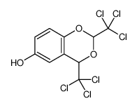 2,4-bis(trichloromethyl)-4H-1,3-benzodioxin-6-ol结构式