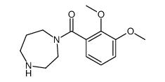 1,4-diazepan-1-yl-(2,3-dimethoxyphenyl)methanone结构式