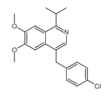 4-(4-chloro-benzyl)-1-isopropyl-6,7-dimethoxy-isoquinoline Structure