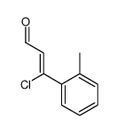 3-chloro-3-(2-methylphenyl)prop-2-enal Structure