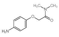 2-(4-aminophenoxy)-N,N-dimethyl-acetamide structure