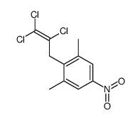 1,3-dimethyl-5-nitro-2-(2,3,3-trichloroprop-2-enyl)benzene结构式