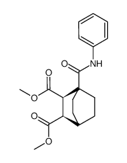 (2R,3R)-1-Phenylcarbamoyl-bicyclo[2.2.2]octane-2,3-dicarboxylic acid dimethyl ester结构式