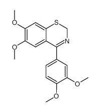 4-(3,4-dimethoxy-phenyl)-6,7-dimethoxy-2H-benzo[e][1,3]thiazine Structure