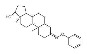 17β-Hydroxy-5β-androstan-3-one O-phenyl oxime Structure