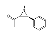 Ethanone, 1-(3-phenyl-2-aziridinyl)-, trans-(-)- (9CI)结构式