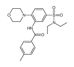 N-[5-(diethylsulfamoyl)-2-morpholin-4-ylphenyl]-4-methylbenzamide结构式