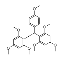 1,3,5-trimethoxy-2-[(4-methoxyphenyl)-(2,4,6-trimethoxyphenyl)methyl]benzene结构式