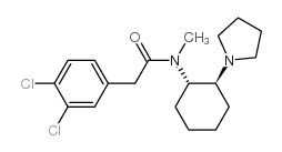 N-Methyl-N-[(1S,2S)-2-pyrrolizinocyclohexyl]-2-(3,4-dichlorophenyl)acetamide Structure