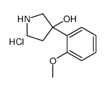 3-(2-methoxyphenyl)pyrrolidin-3-ol,hydrochloride Structure