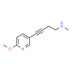 3-Butyn-1-amine,4-(6-methoxy-3-pyridinyl)-N-methyl-(9CI)结构式