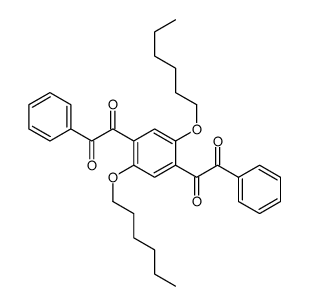 1-[2,5-dihexoxy-4-(2-oxo-2-phenylacetyl)phenyl]-2-phenylethane-1,2-dione Structure