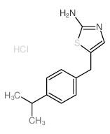 5-[(4-propan-2-ylphenyl)methyl]-1,3-thiazol-2-amine structure