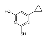 6-cyclopropyl-2-sulfanylidene-1H-pyrimidin-4-one Structure