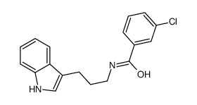 3-chloro-N-[3-(1H-indol-3-yl)propyl]benzamide结构式