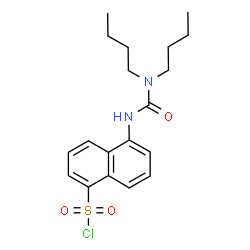 5-(3,3-DIBUTYL-UREIDO)-NAPHTHALENE-1-SULFONYL CHLORIDE结构式