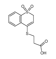 β-(2H-[1]benzothiopyran-4-yl)thiopropionic acid 1,1-dioxide Structure