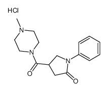 4-(4-methylpiperazine-1-carbonyl)-1-phenylpyrrolidin-2-one,hydrochloride结构式