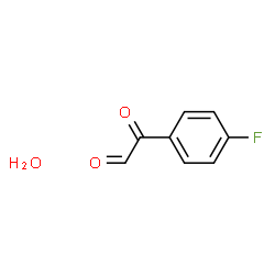 4-氟苯甲酰甲醛水合物结构式