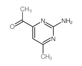 1-(2-amino-6-methyl-pyrimidin-4-yl)ethanone结构式