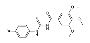 1-(4-Bromophenyl)-3-(3,4,5-trimethoxybenzoyl)thiourea Structure