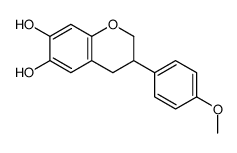 3-(4-methoxyphenyl)-3,4-dihydro-2H-chromene-6,7-diol Structure