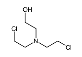 2-[bis(2-chloroethyl)amino]ethanol Structure