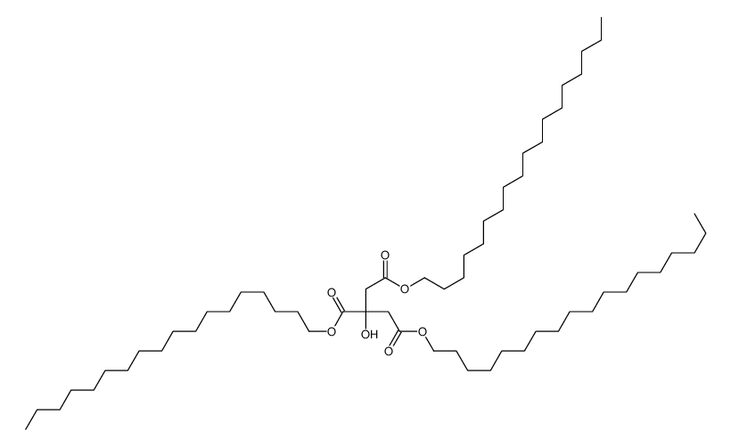 trioctadecyl 2-hydroxypropane-1,2,3-tricarboxylate Structure