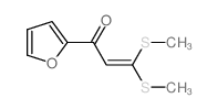 1-(2-furyl)-3,3-bis(methylsulfanyl)prop-2-en-1-one结构式