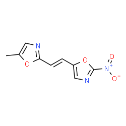 Oxazole, 5-methyl-2-[2-(2-nitro-5-oxazolyl)ethenyl]- (9CI) Structure