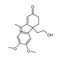 1-(2-hydroxyethyl)-3',4'-dimethoxy-6-(methylamino)-2,3-dihydro-[1,1'-biphenyl]-4(1H)-one结构式