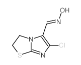 Imidazo[2,1-b]thiazole-5-carboxaldehyde,6-chloro-2,3-dihydro-, oxime Structure