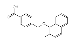 4-[(2-methylnaphthalen-1-yl)oxymethyl]benzoic acid结构式