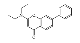 4H-1-Benzopyran-4-one, 2-(diethylamino)-7-phenyl- picture